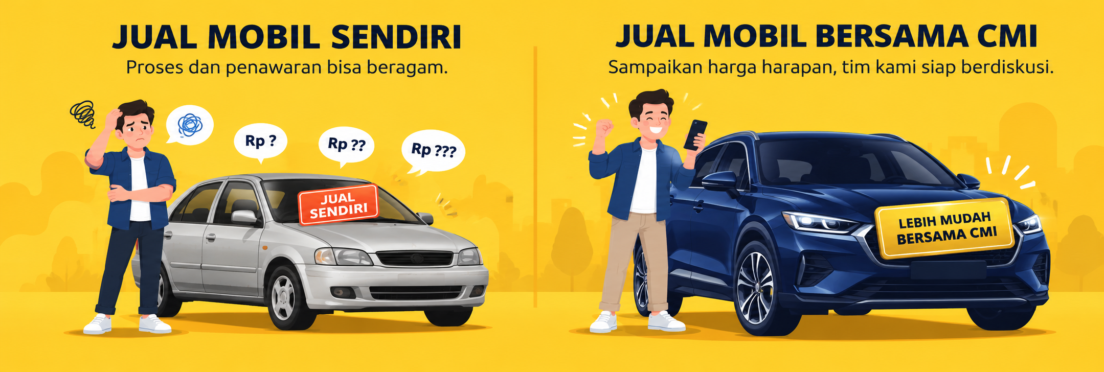 Ilustrasi layanan jual mobil Cari Mobil Indonesia